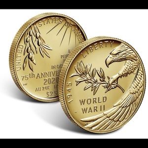 End of World War II 75th Anniversary 24-KGold Coin